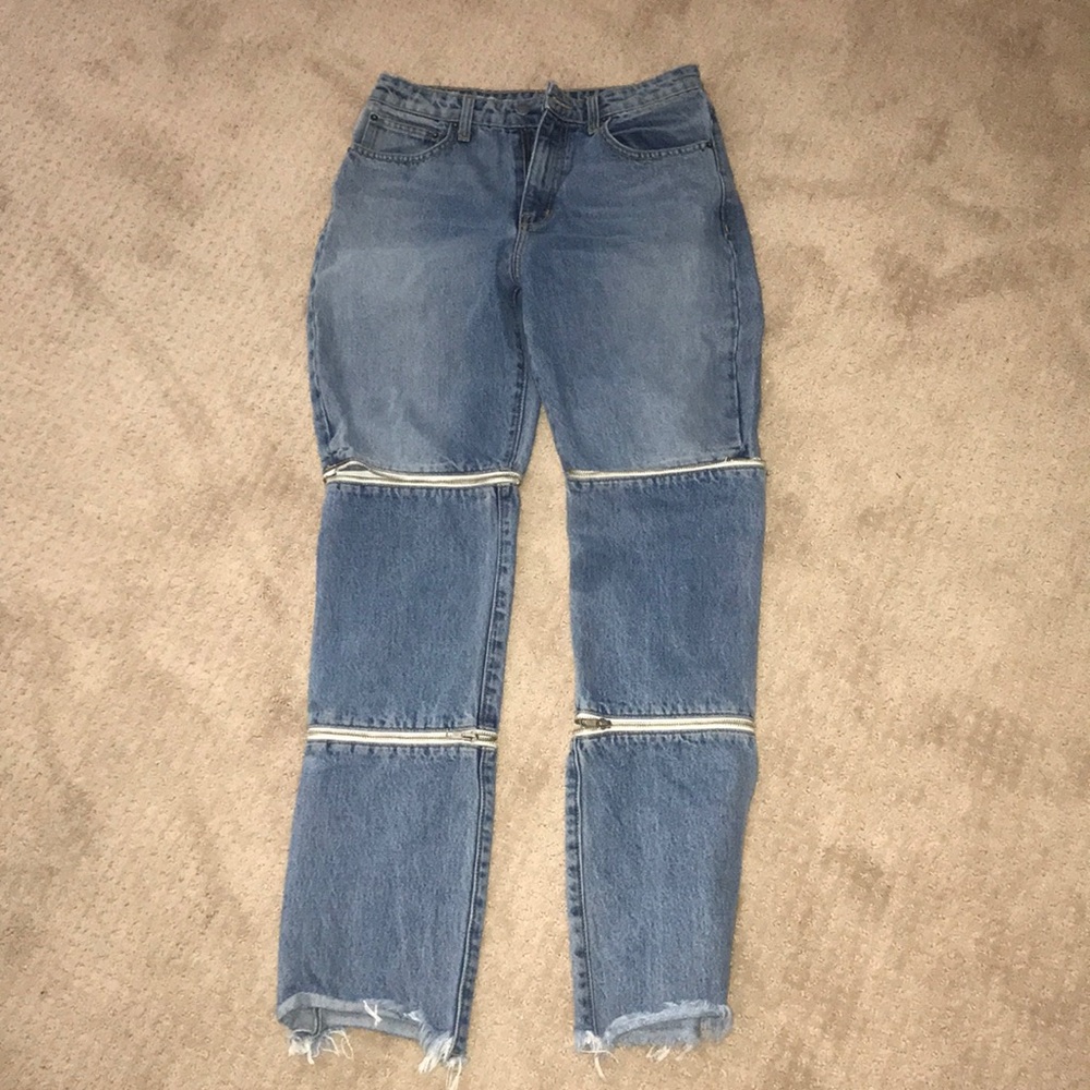 LF zipper jeans